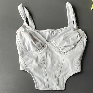 Sweetheart cropped corset top
